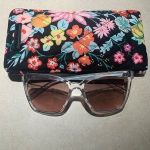 Vera Bradley sunglasses and matching case.